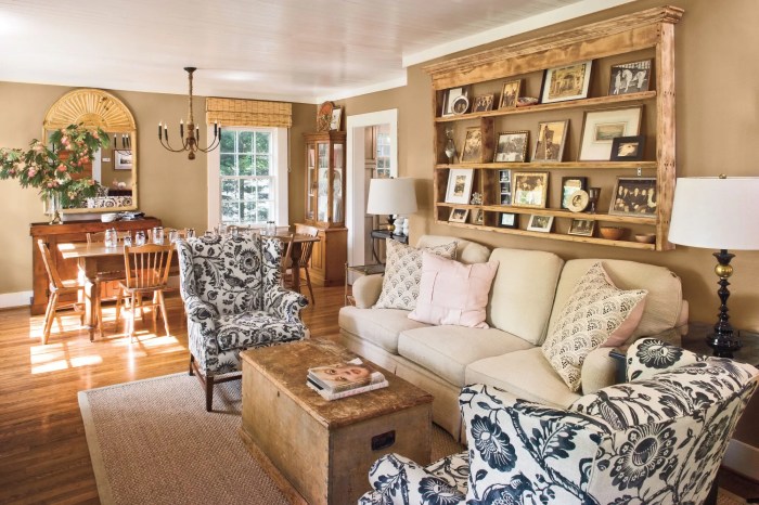 How to decorate country living room