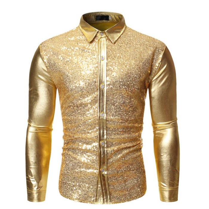 Men's gold dress shirt near me