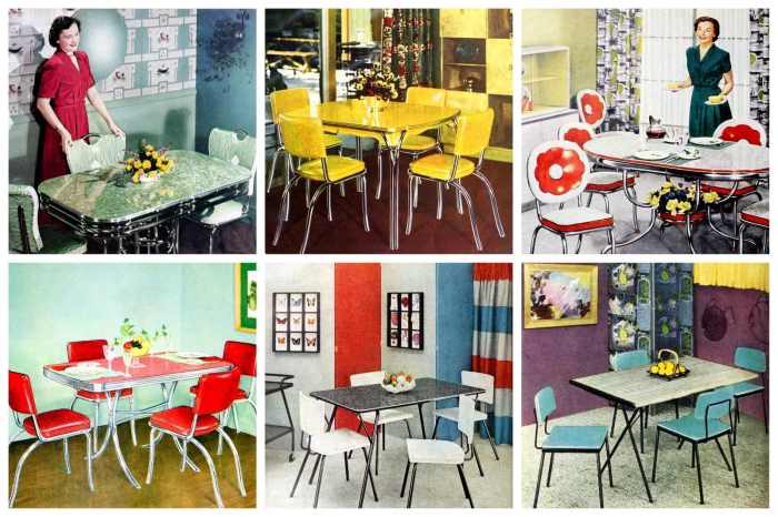 How to decorate small 1950's dinning room