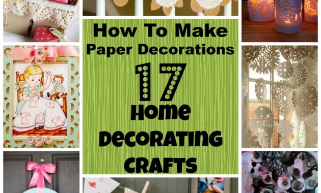 How to make home decoration items with paper