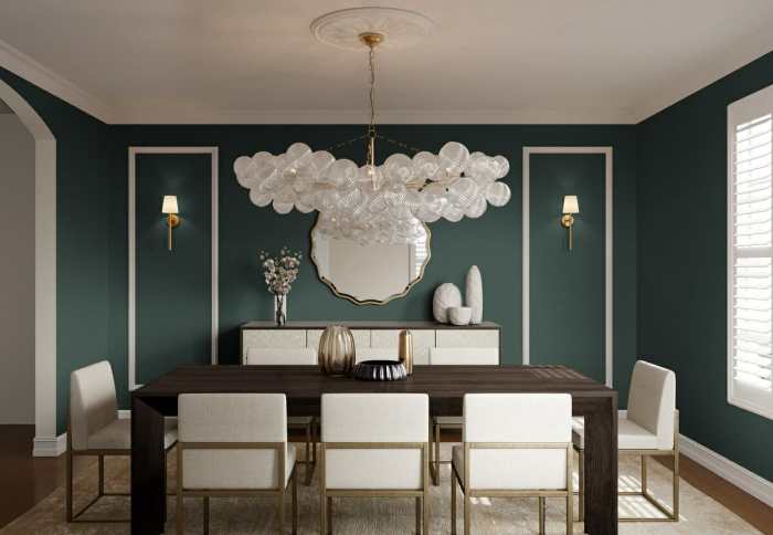 How to decorate wall in dining room