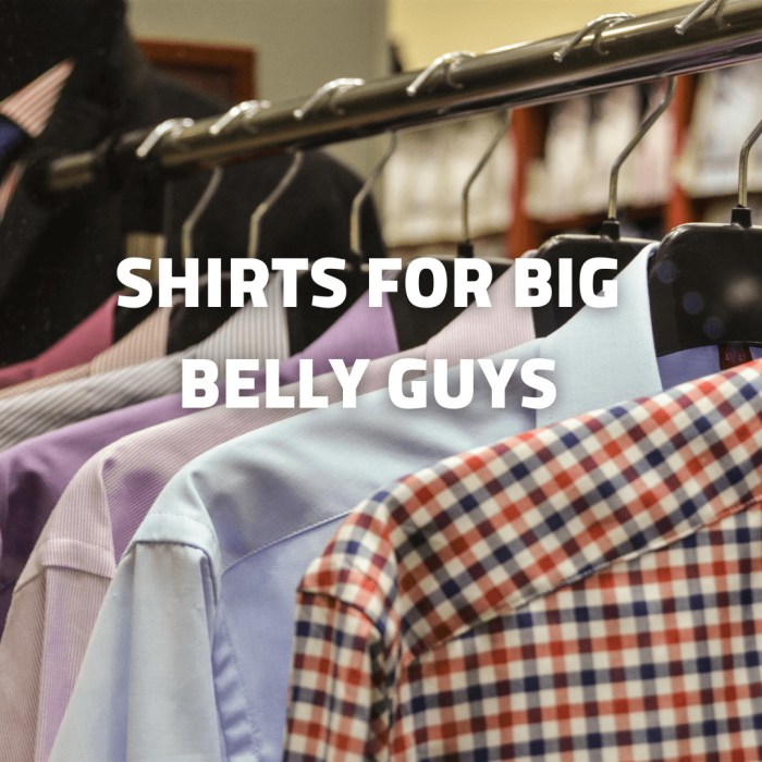 Men's dress shirts for big bellies