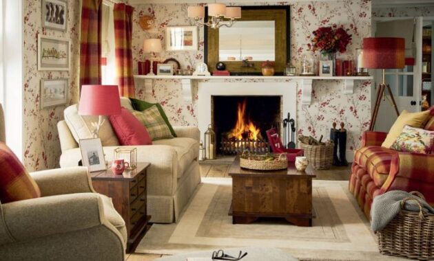 How to decorate country living room