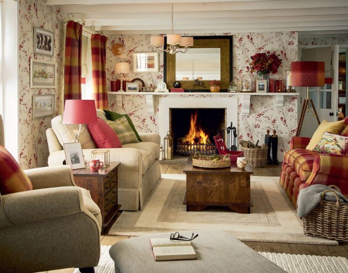 How to decorate country living room