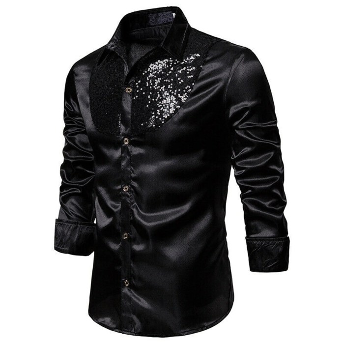 Mens silk long sleeve dress shirts