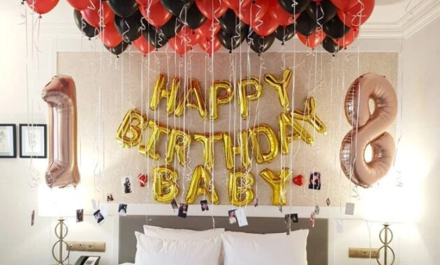 How to decorate a room for birthday surprise