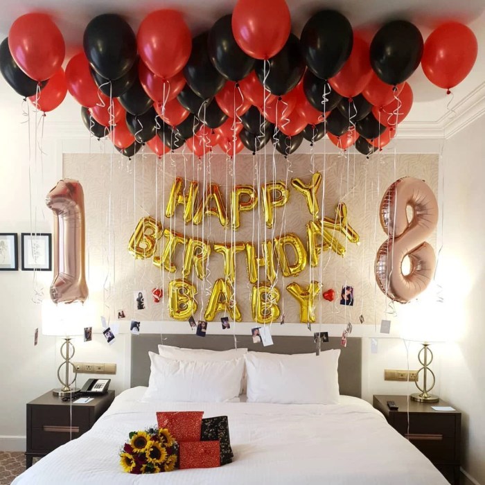 How to decorate a room for birthday surprise