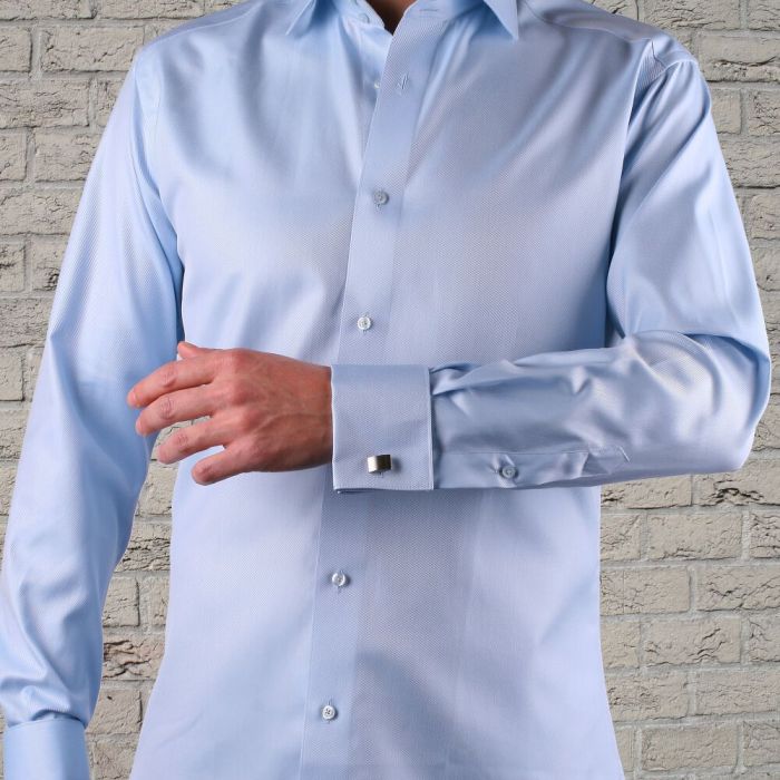 Men's white dress shirt with french cuffs