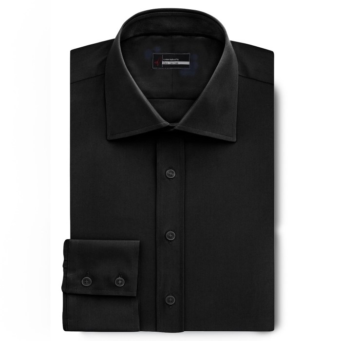 Mens dress shirts black