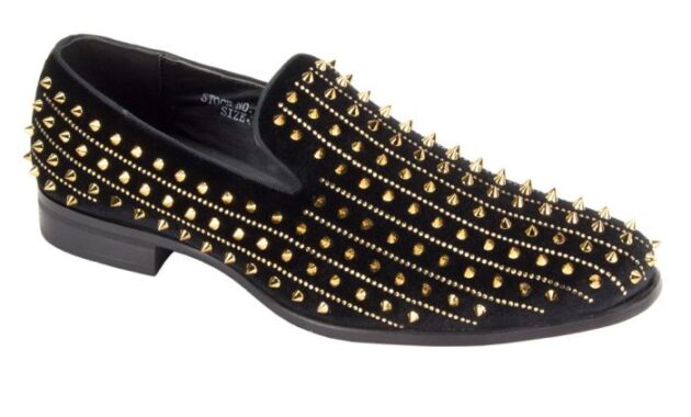 Spiked dress shoes men's