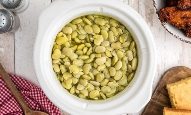 How to cook fresh butter beans southern-style