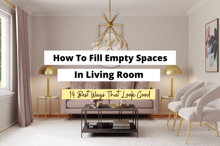 How to decorate an empty room