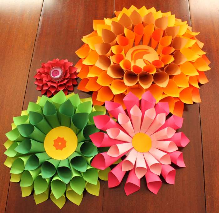 Paper decor crafts diy ideas easy ombre mobile designs homebnc